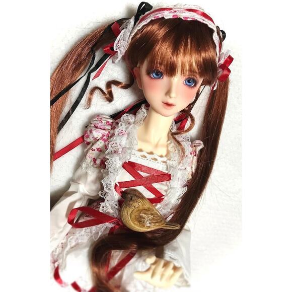 BJD Volks Super Dollfie SDGr SD13 SD Girl Dealer Made Floral Dress Bonnet Outfit - Picture 3 of 8